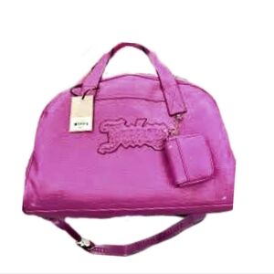 Juicy Couture gym bag travel duffle bag 18"/12"/7"n NEW with Tag , purplish PINK